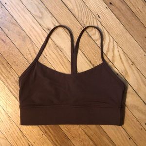 Lululemon Flow Y Bra Sz 8 Brown